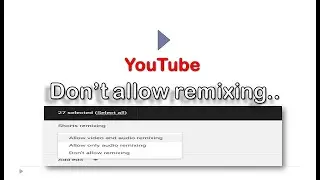 Don't allow remixing |@GUIDETOPICS