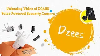 Unboxing Video of CG6BK Wireless Security Camera #dzeescamera #securitycamera #unboxing #home #tech