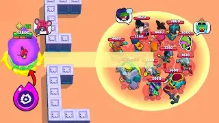 OP MOE's HYPERCHARGE BREAK LEGENDARY BRAWLERS! Brawl Stars Funny Moments & Glitches & Fails #1311