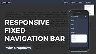 Responsive Fixed Navigation Bar with Dropdown