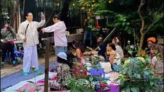 Come with me to a 🌕 full moon ceremony 🧚🏼 🧚🏾‍♀️ 🧚‍♂️ 📍Green Oasis garden NYC