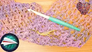 Merajut I Syal Musim Panas dengan Variasi Warna I Ide Musim Panas dengan Benang Katun