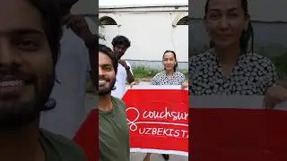COUCHSURFING EXPERIENCE #uzbekistan #shortsvideo #travelvlog