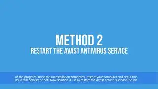 Fix: Avast not opening on Windows