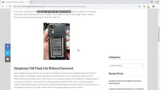 Symphony V98 Flash File Without Password Free Download