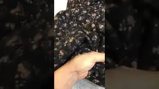 Х/б фланель (черная в мелкий цветочек)