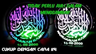 Cara buat lampu hias dari paralon || tema kaligrafi
