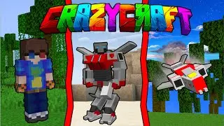 Flying As A Transformer! Minecraft Crazy Craft