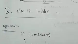 else if ladder || if statements in C Programming language
