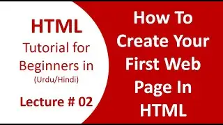 First Web Page in HTML