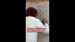 The last fully manual elections in the Philippines?