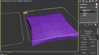 Tutorial 3dsMax -- Create a pillow in 3dsmax using the Cloth modifier -- PART2