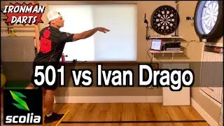 501 vs Ivan Drago on Ironman Darts featuring Scolia Darts System