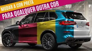 Como mudar a cor preta de um carro para qualquer outra cor usando o Photoshop.