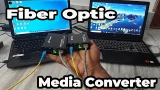 Convert Optical Fiber To LAN RJ45? || Gigabit Media converter
