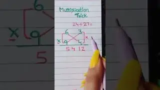 Multiplication trick for fast calculation | maths #shorts #youtubeshorts #viralshort