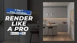 Realistic Render of Kitchen Interior | SketchUp & V-Ray 7