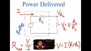 With a real battery, show that the power supplied to a resistive load cannot exceed V^2/(2*Ri).