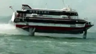 [Boeing Jetfoil ジェット船 ] 轉彎 turn around