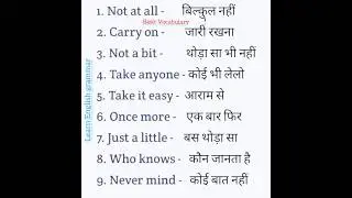 Spoken English Learning English #viral #spokenenglish #english #vocabulary
