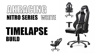⏩ AKRacing Nitro Series white Timelapse build