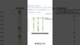 Google Sheets'te Kontrol Düğmeleri ile İlerleme Çubuğu Hazırlama (Checklist) - EXCEL 751