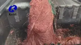 Single shaft shredder shredding copper foil paper#singleshaftshredder #shredder #machine #recycle 