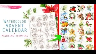 Paint This Adorable Advent Calendar #HolidayArtChallenge