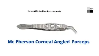 Mc Phersons Forceps Angled: Ophthalmic instruments