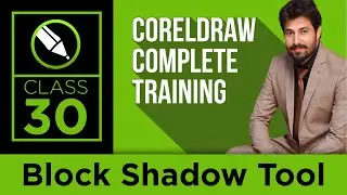 How to use Block Shadow Tool in CorelDraw - اردو / हिंदी