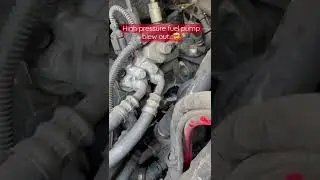 High pressure fuel pump exploded…