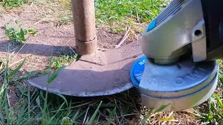 Hoe Sharpening using Angle Grinder, and Wooden handle fixing 