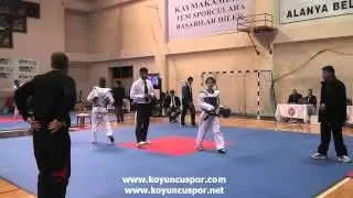 42kg Final_Esra Kalem vs Gizem Oner (Turkish Junior Taekwondo Championships 2012)