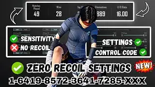 World Best Sensitivity Settings 🔥 Zero recoil sensitivity | Sensitivity Settings 2025 | PUBG MOBILE