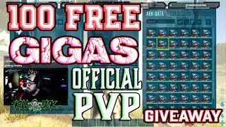 I GAVE AWAY 100 GIGAS🏆🎆🦖TO BEACH BOBS on NEWYEARS | OFFICIAL PVP | Ark Survival Evolved