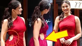 Salman Khan Dabangg Heroine Saiee Manjrekar 00PS Moments | Biscoot tv