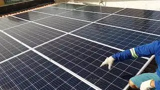 Teste de continuidade para aterramento painel Solar
