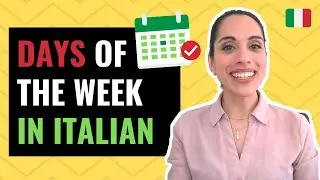 Basic Italian Words 📆 Days of the week in Italian | Quick Italian