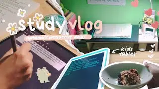 💌 STUDY VLOG // somophore productive days 🌸 back to vlogging 📷 completing school tasks ✅