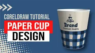 FAST and SIMPLE PAPER CUP Sleeve Design Tutorial with CorelDraw