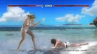 エレナ美しすぎる白ビキニ　DOA5(PS3®) vs HITOMI