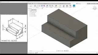 Fusion 360 Tutorial for Beginners - Exercise 1 | Fusion 360 Basics Tutorial | Rabbeted Block