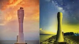 Relaxing  lighthouses 2 postcards
