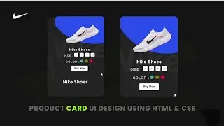 CSS Creative Product Card UI Design || E-commerce Card Using HTML & CSS3 || Gscodify Technical