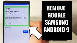 2020 Method - Bypass Google Account (Factory reset protection) on all Samsung Android 9 Devices