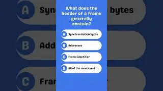 What does the header of a frame generally contain?