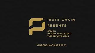 How To Import And Export The Private keys | Pirate Chain (ARRR) | Privacy By Default