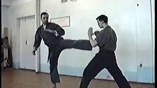 Кэмпо в 90-е. Сергей Дударчик. Прямой удар ногой в сторону