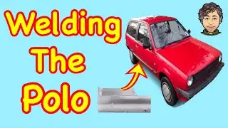 Volkswagen Polo MK2 Breadvan ( Welding in new Sill end panel )