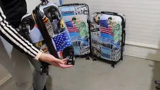 Sada 3 kufrů skořepinových LP15 Amerika